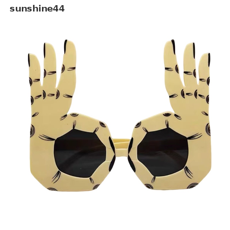 Sunshine Kreatif Jari Vertikal Kacamata Dekorasi Properti Lucu Sunglasses Selfie Prop ID