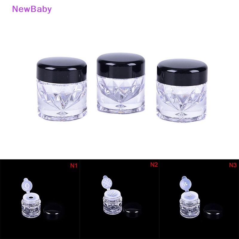 Newbaby 3ml Ayak Kosmetik Empry Loose Powder Jars Wadah Tutup Ulir DIY Makeup ID
