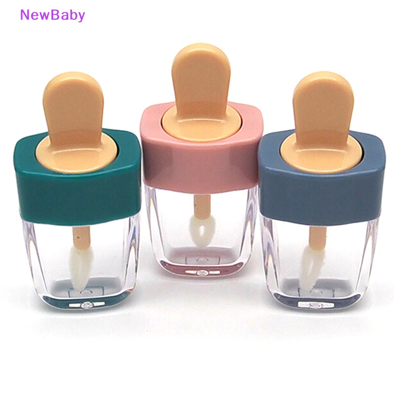 Newbaby Wadah Tabung lip gloss Kosong Bentuk Es Krim girlishness bottle 6ml ID