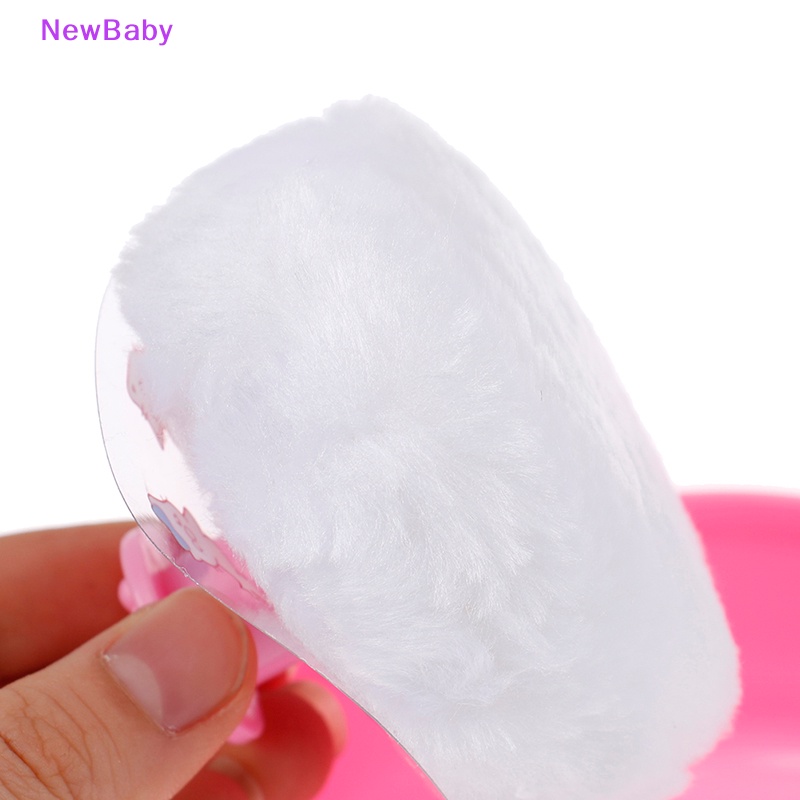 Newbaby 1Pcs Bayi Lembut Wajah Tubuh Kosmetik Bedak Puff Talcum Sponge Box Case Wadah ID