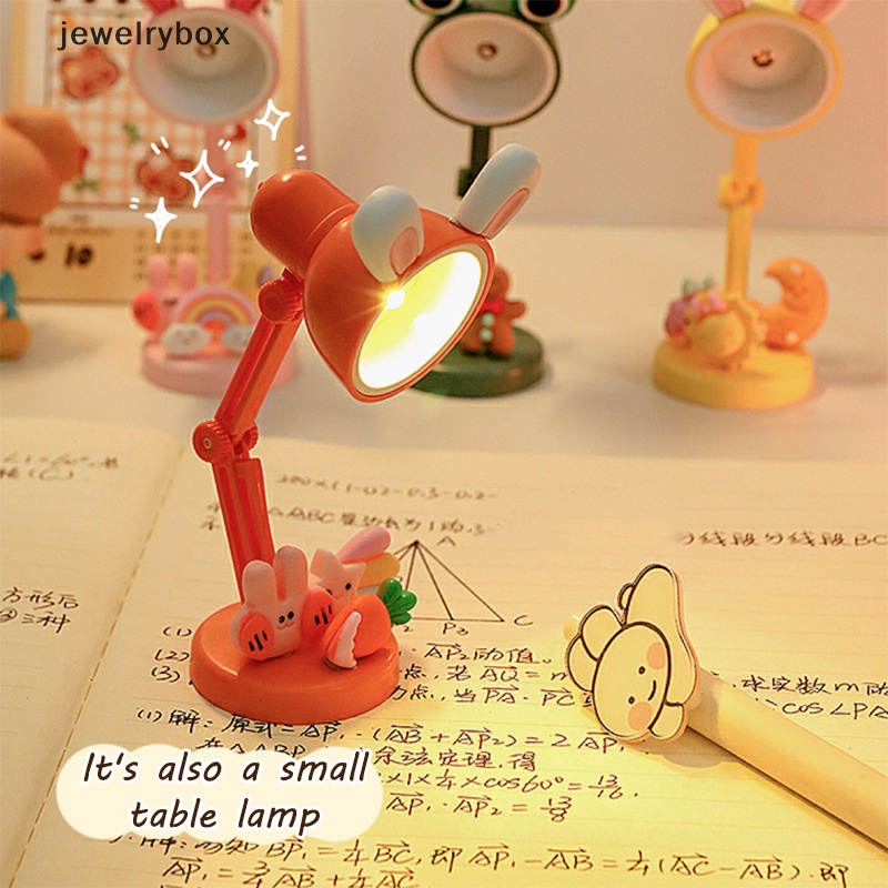 [jewelrybox] Lampu Lipat LED Mini Lampu Baca Suasana Lampu Malam Rumah Boneka Lampu Meja Butik