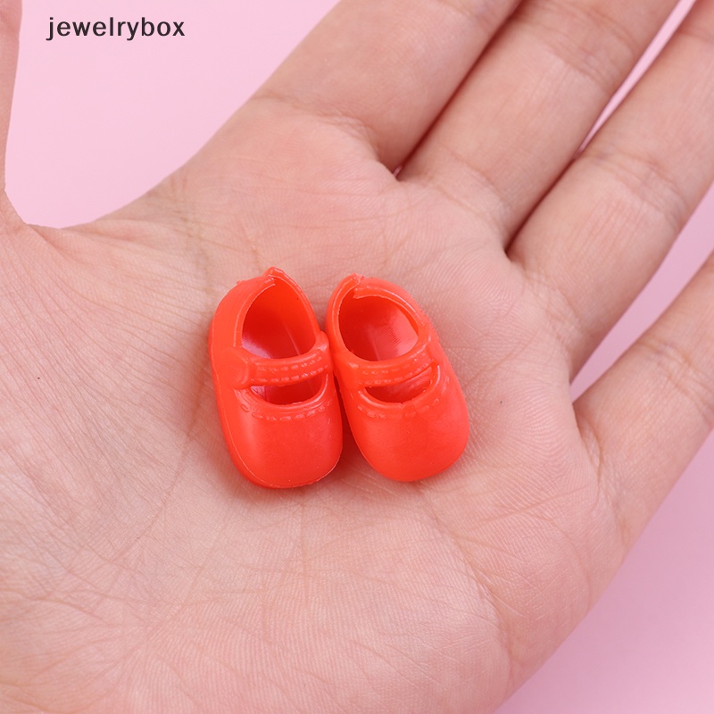 [jewelrybox] 5pasang Sepatu Boneka 2.5CM Untuk Boneka 16-17cm Pola Kelinci Lucu Flat PVC Shoes Boutique