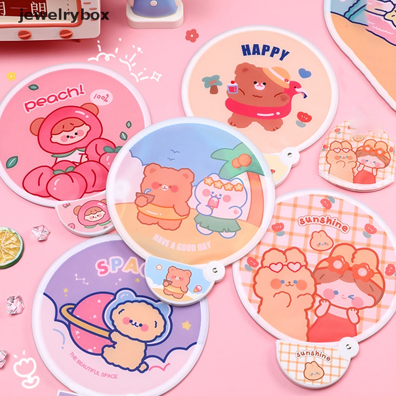 [jewelrybox] 1pc Kipas Lipat Bulat Gaya China Musim Panas Kipas Genggam Festival Butik Pesta Pernikahan