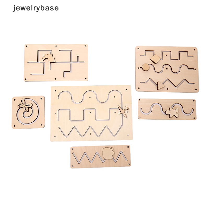 [jewelrybase] Busy Board DIY Track Mainan Bayi Montessori Sensory Activity Board Aksesoris Butik