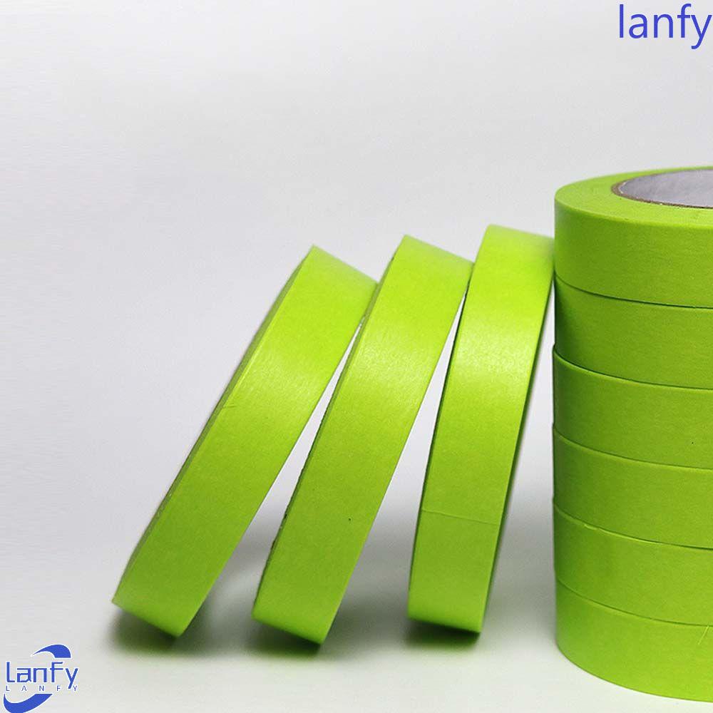 Lanfy Car Painting Masking Tape Universal Green Sketsa Lukisan Minyak Tanpa Jejak Poles Body Mobil Tempat Kerja Hand Tear Paper Tape