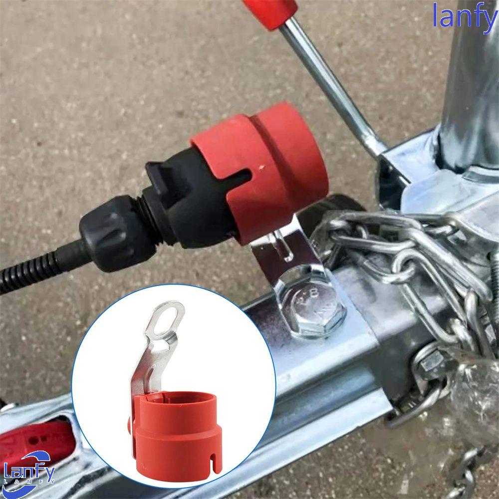 Lanfy Trailer Plug Holder 7Pin/13Pin Penutup Parkir Aksesoris Trailer Drawbar Pengikat Pemasangan Di Trailer Sambung