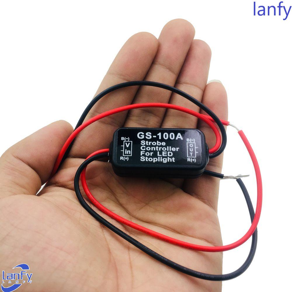 Lanfy Flash Controller Aksesoris Motor Untuk Mobil Otomatis Untuk Kendaraan Lampu Sinyal GS-100A Strobo Controller