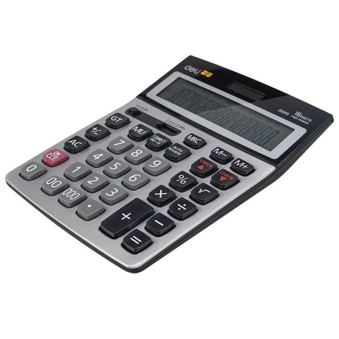 

Deli E39265 Calculator/Kalkulator-112-check Calculator 16-digit Metal