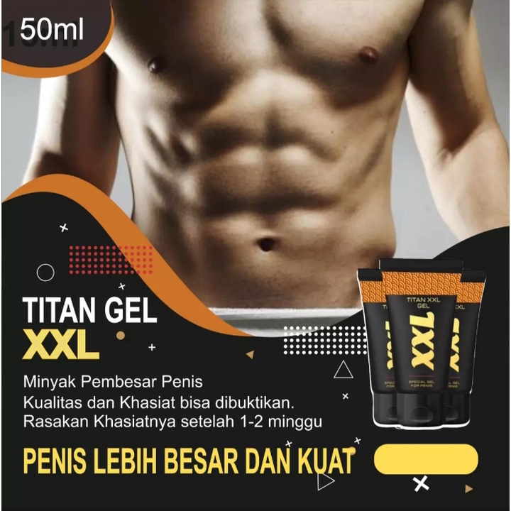 PROMO TITAN GEL XXL  GOLD ASLI ORIGINAL PEMBESAR PENIS PERMANEN OBAT KUAT KERAS TAHAN LAMA BPOM XXL