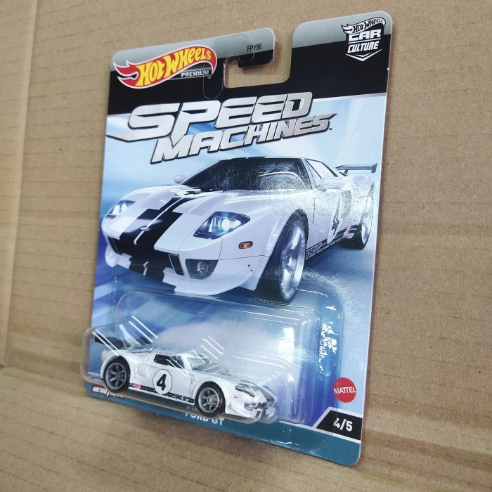 Hotwheels Speed Machines Ford GT Putih