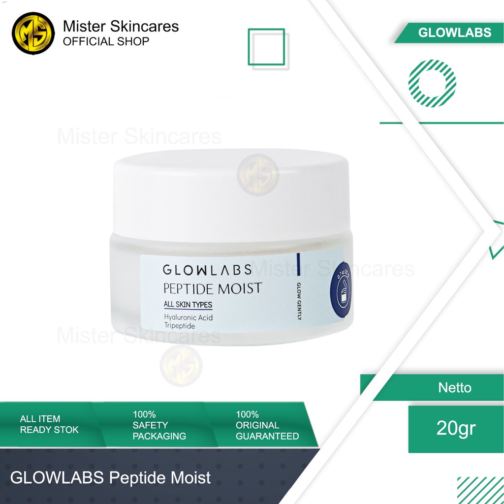 GLOWLABS Peptide Moist 20gr &amp; 40gr - Moisturizer untuk Melembabkan Wajah