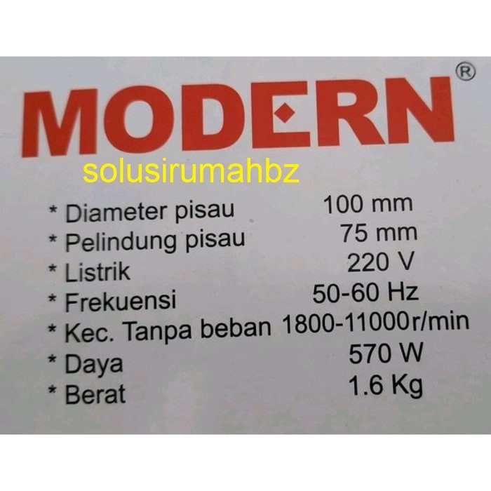 DISGRINDA DISCGRINDA MODERN 2340 MERAH grinda mesin grinder gerinda rd red grinder alat pemotong