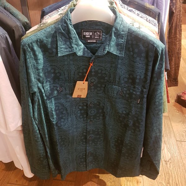 OTDORSTORE - 1989 KEMEJA PRIA LENGAN PANJANG BATIK PRIA BLUMEN PAISLEY SHIRT