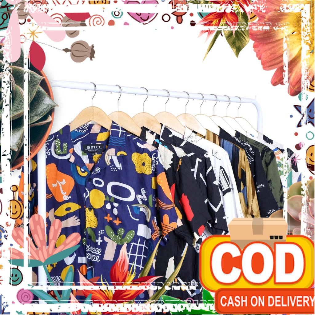 BAJU KEMEJA OUTDOOR PANTAI PRIA KAMEJA PANTAI KEMEJA FLORAL PRIA KEMEJA PANTAI COWOK KEMEJA SURFING 
