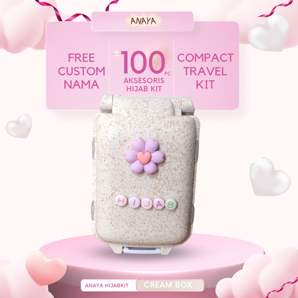 {FREE NAMA} ANAYA HIJAB KIT AKSESORIS PENITI HANDMADE