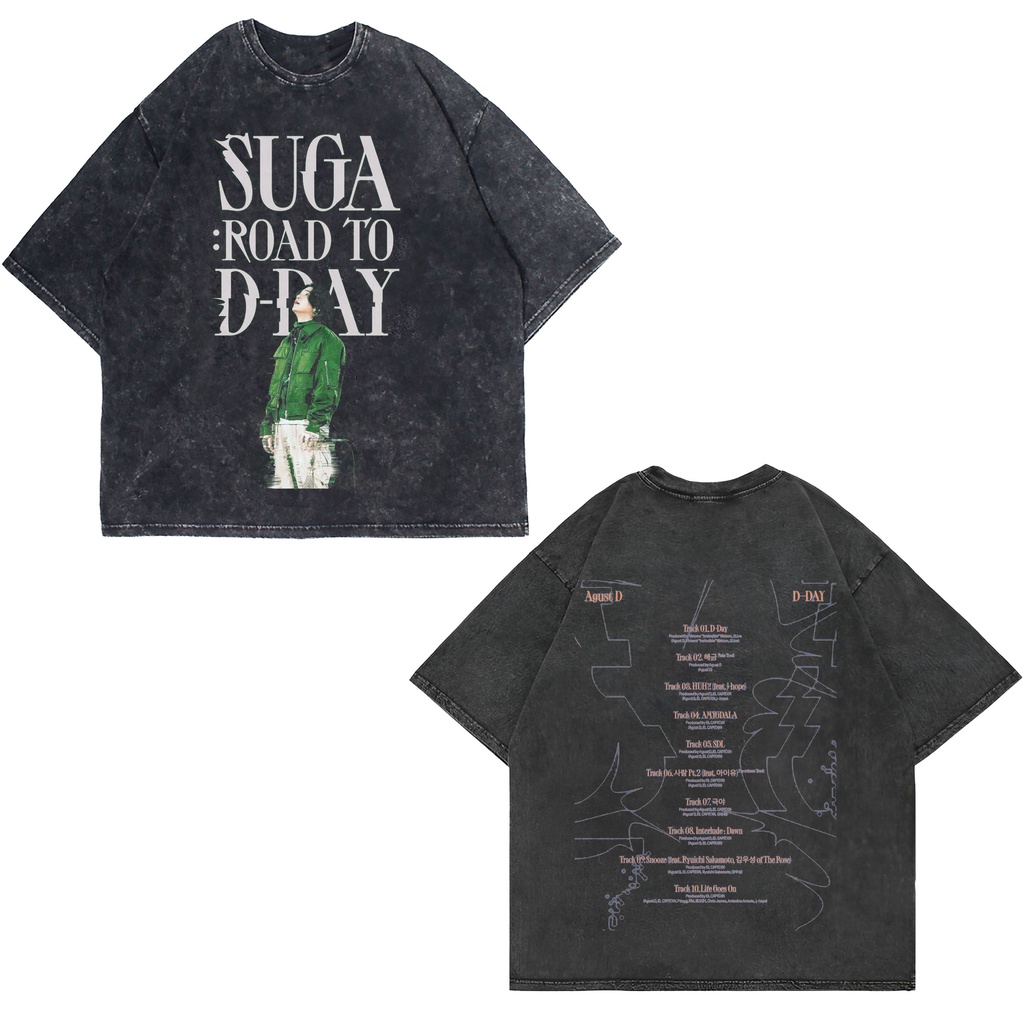 Patternmerch "Agust d suga road to d-day" Oversize T-Shirt | Oversized | washing tee