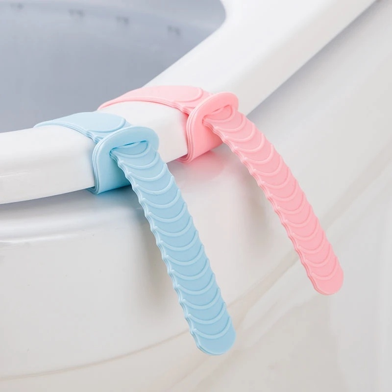 Pengangkat Tutup Toilet TRP Silikon Kamar Mandi/Adjustable Tahan Aus Menghindari Menyentuh Toilet Lid Handle Holder