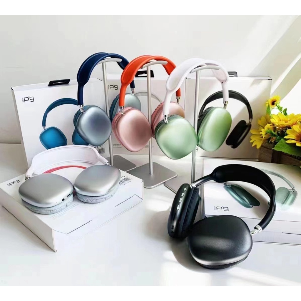 Headphone Bluetooth P9 Headset Wireless Air Max Stereo Bass