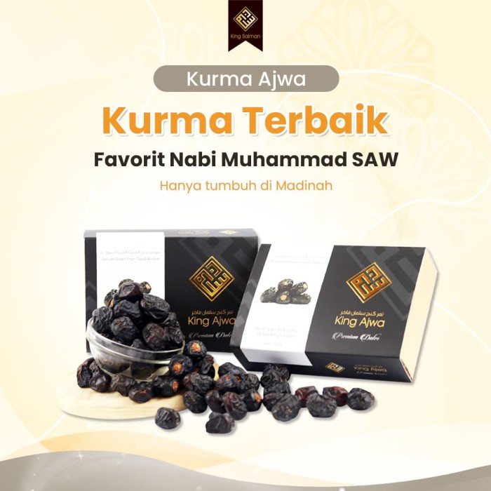 

Kurma KING AJWA Premium Dates AlMadinah Original King Salman