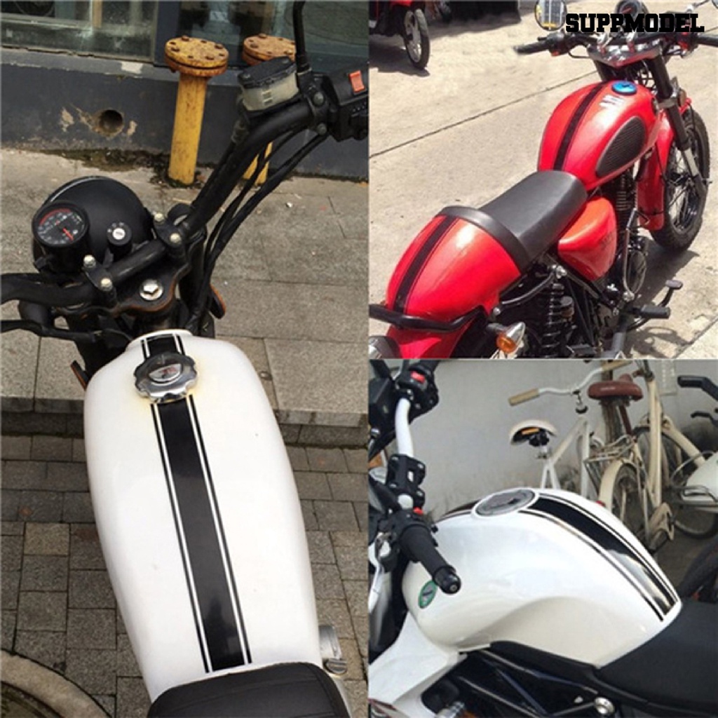 [SM Auto] Stiker Motor Hias Perekat Diri 50cm Stripe Pinstripe Tank Decal Reflektif DIY Dekorasi