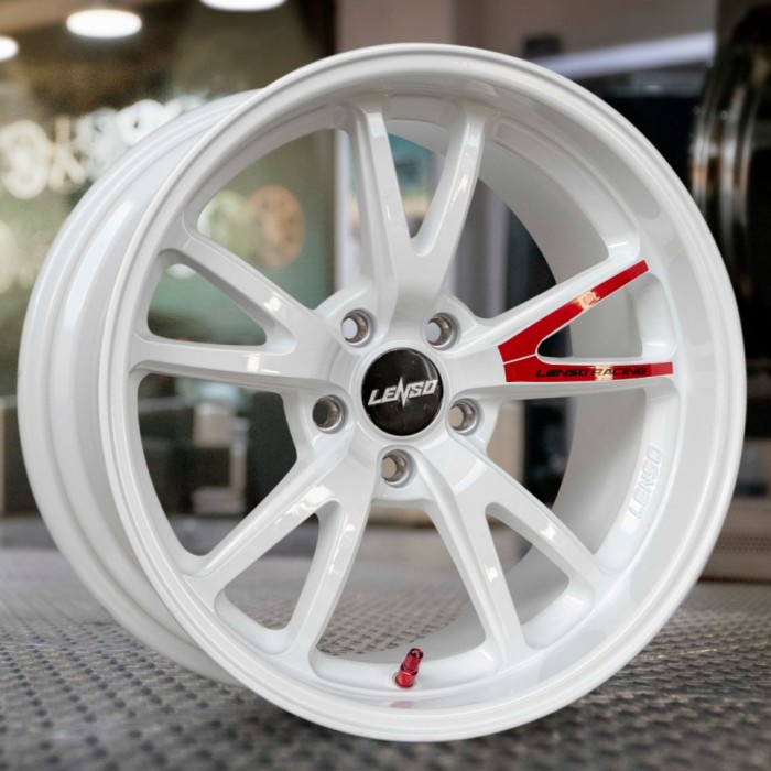 Velg Lenso 95v Ori Ring 18 White Mobil Toyota Innova  Reborn  hybrid