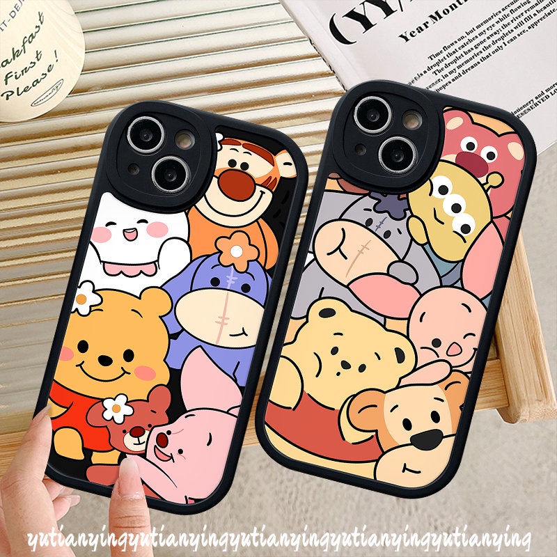 Cute Disney Winnie The Pooh Lotso Casing For Infinix Hot 11s 11 10T 10s 10 Lite Note 8 Hot 10 10s 11 11s 10T 9 Play Smart 6 5 Cartoon Soft Tpu Back Case