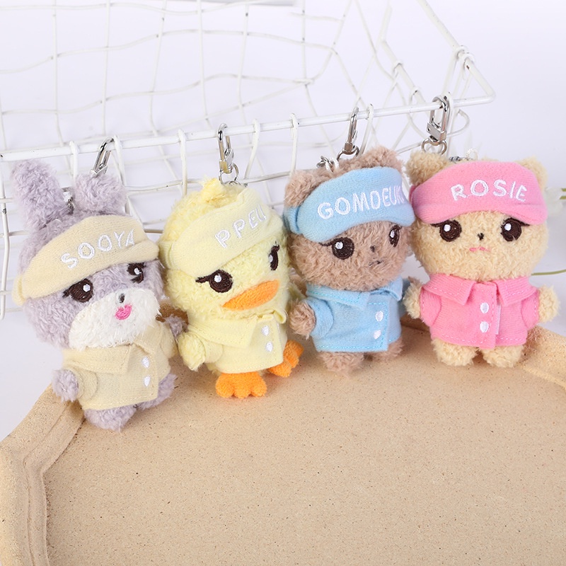 Blackpink Boneka Mewah Gantungan Kunci TOURMSH Konser LISA ROSE JENNIE JISOO Hewan Lucu Boneka Mainan Kartun Boneka Tas Liontin Blackpink