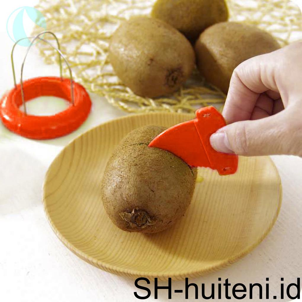 2 Pcs Stainless Steel Kawat Kiwi Peeler Alat Dapur Anti Debu Pengiris Buah Handheld Kiwi Peeling Tool