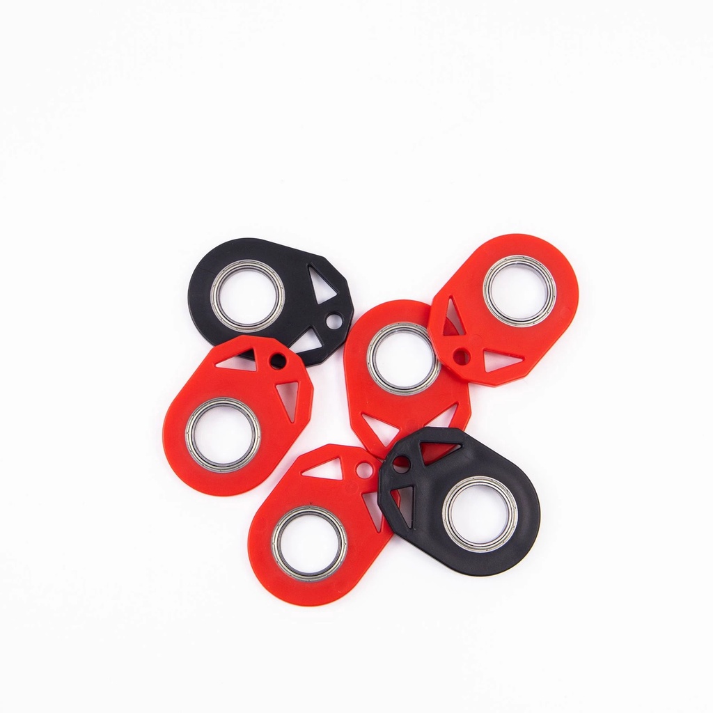 1pc Gantungan Kunci Spinner Untuk Jari Fidget Ring Mainan Untuk Kunci Mobil Luminous Glow in Dark Keychain Spinner Multicolor Spinning Keychain Dewasa Remaja Mainan Penghilang Stress Kecemasan