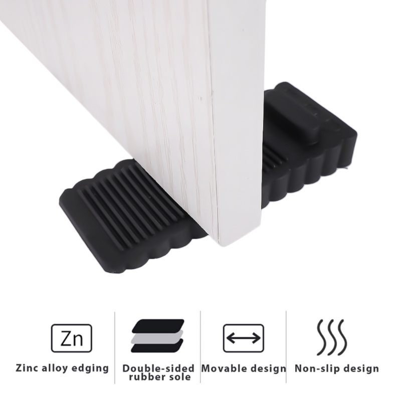 Silikon Non-slip Shockproof Door Block Plug/Rumah Kantor Anti-Tabrakan Trapesium Tetap Pintu Stopper