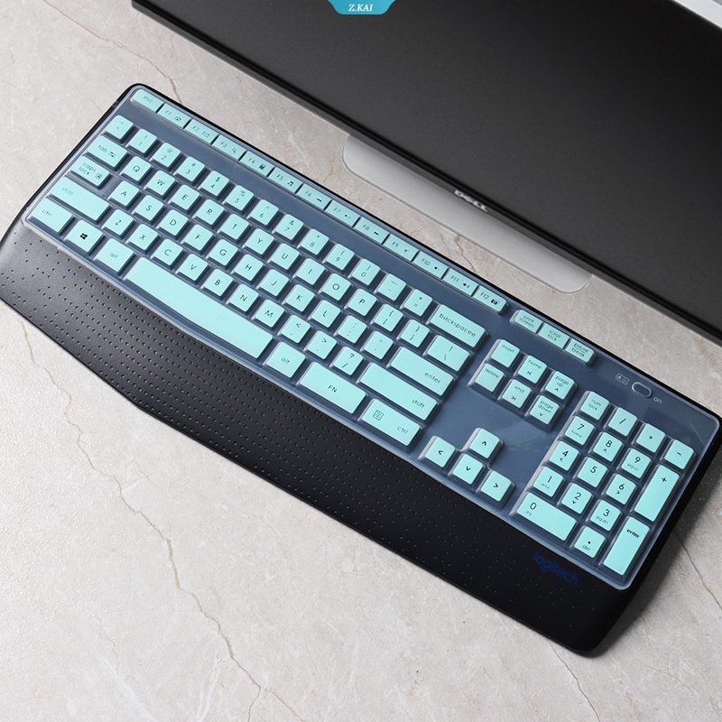 Lengan Keyboard Laptop Yang Dapat Dicuci Dan Dilepas Untuk Logitech 15.6 Inch MK345 K345 Kulit Perlindungan Keyboard Silikon Desktop Dengan Film Tahan Debu [ZK]