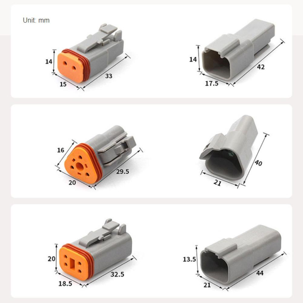 Lanfy Kotak Dt04 06 2P 3P 4P 6P 8P 12P Colokan Jalur Kendaraan Teknik Dan Soket Sambungan Otomotif Female Plug Wire Harness