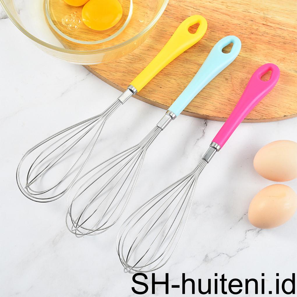 Pengocok Telur Stainless Manual Whisk Milk Frother Baking Alat Dapur