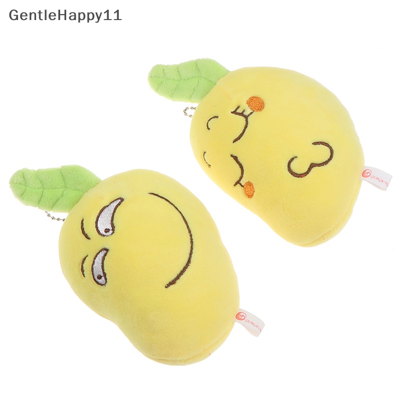 Gentlehappy 1Pc 12cm Imut Mango Plush Stuffed Toys Korea Buah Bantal Ekspresi Lucu Mango id