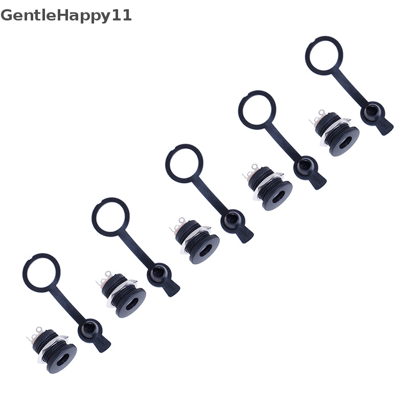 Gentlehappy Waterproof 5.5 x2.1mm/5.5 * 2.5mm DC socket power jack plug female mount Konektor id