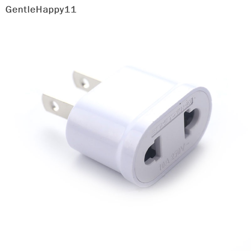 Gentlehappy US Plug to EU Plug Bulat Dan Datar Dual Purpose Konversi Plug Converter Socket id