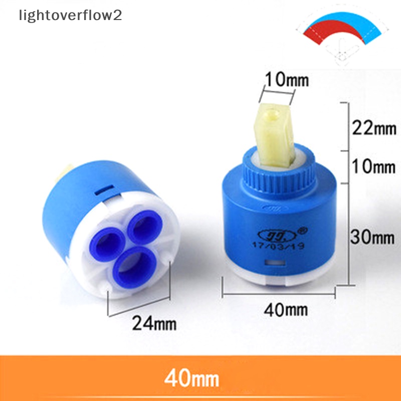 [lightoverflow2] Kuningan ABS Kran Shower Column Keramik Disc Cartridge Mixing Valve Mixer Shower [ID]