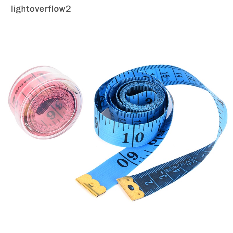 [lightoverflow2] 1.5m Tape Mesure Jahit Tailor Kain Measuring Tapes Ruler Flat Lembut [ID]