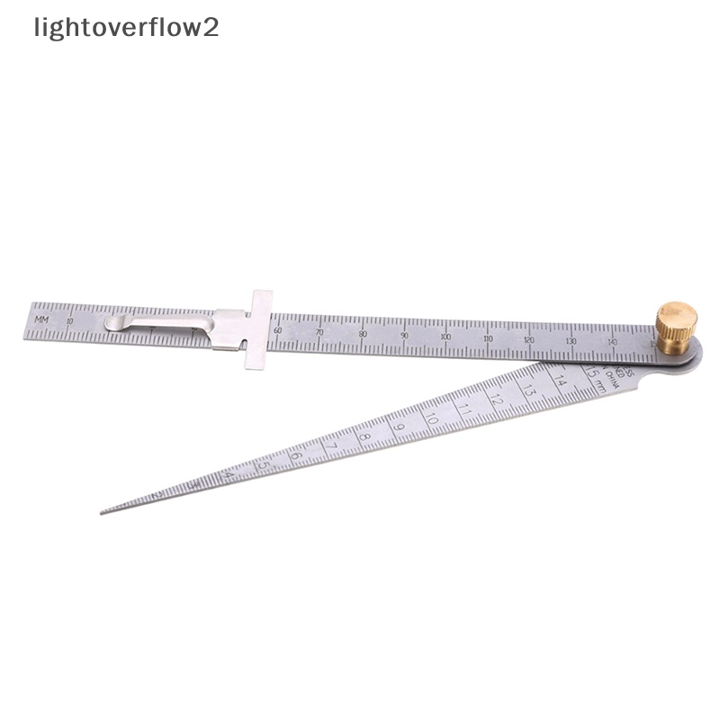 [lightoverflow2] Wedge Taper Ruler Stainless Steel Welding Taper Feeler Gauge Penggaris Kedalaman [ID]