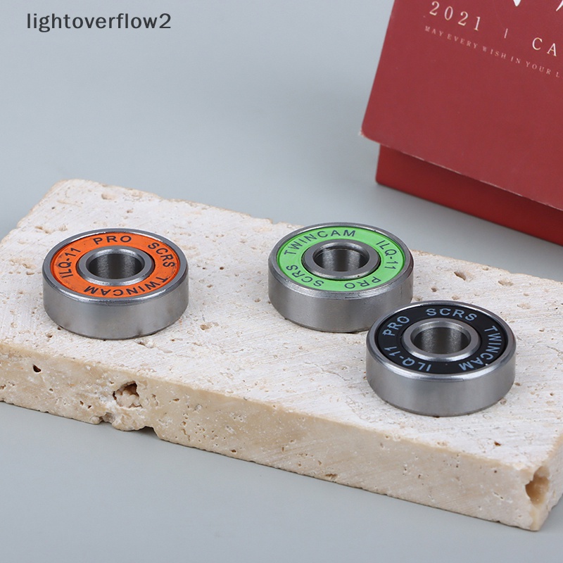 [lightoverflow2] 8pcs 608 Bearing ILQ-11 Longboard Speed Inline Skate Wheel Bearing Skate Scooter [ID]