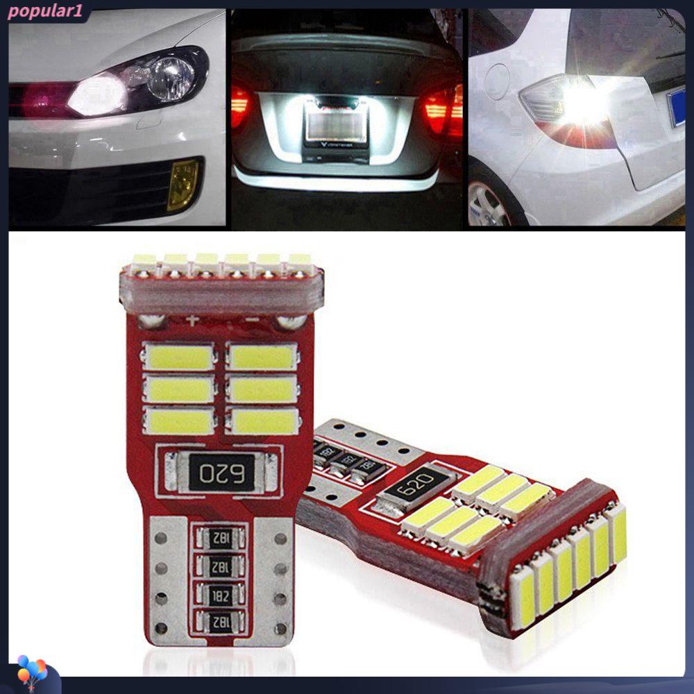 Populer 2Pcs Lampu Plat Lampu Bohlam Cahaya Putih 12V 401411smd LED Dome Map