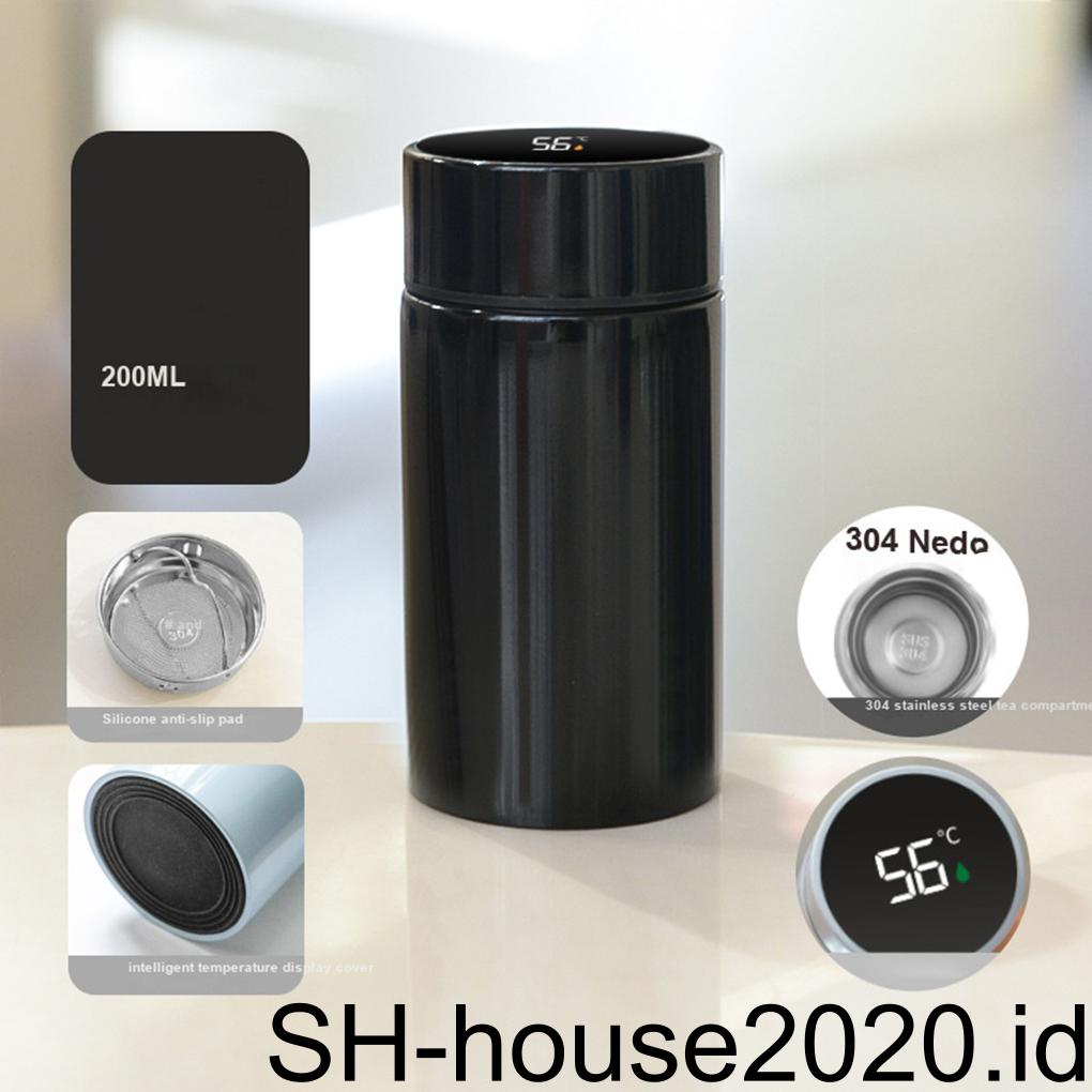 Botol Air 200ML Suhu Display Vacuum Flask Tahan Karat Kenyamanan Sekolah Hadiah Manis Menarik Mug Teh