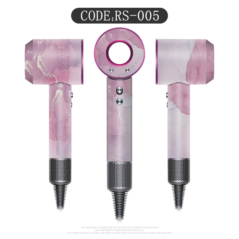 Stiker Universal Tahan Air Minyak FLORAL Untuk Dyson Hair Dryer Sticker Dyson Hair Dryer Film Shell Cover Pelindung Pengering Rambut Film Pelindung