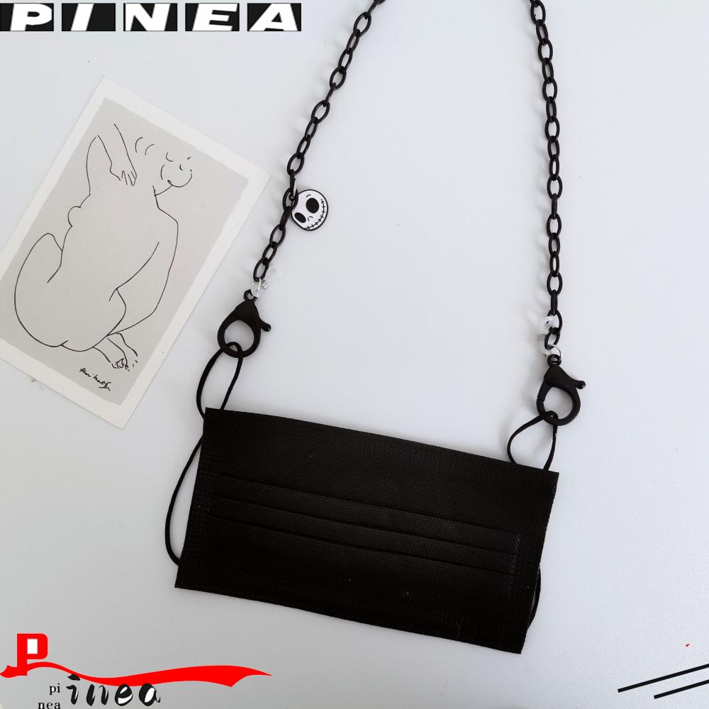 Nanas Rantai Wanita Pria Akrilik Earphone Rantai Lanyard Halloween Kacamata Hitam Kalung Tali