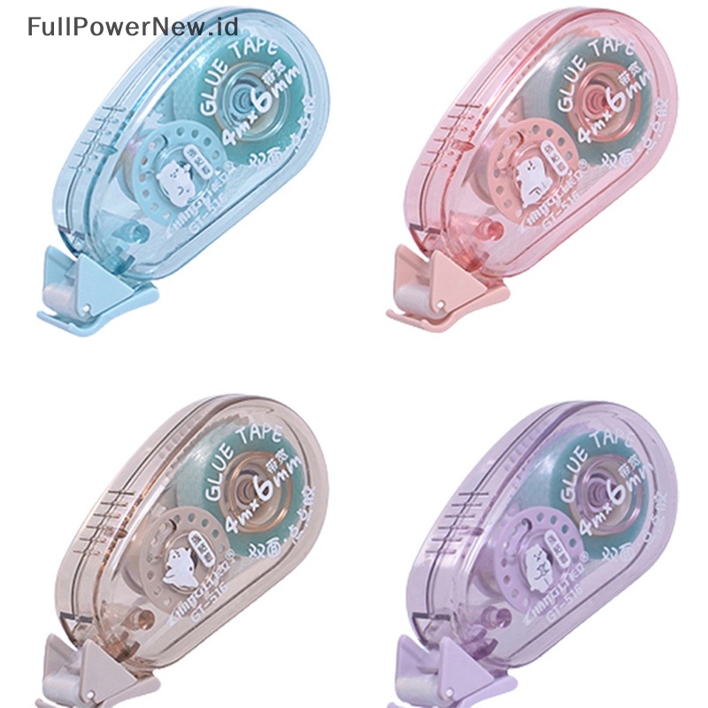Power Double Sided Adhesive Dot Glue Tape Dispenser Koreksi Roller Alat Tulis ID