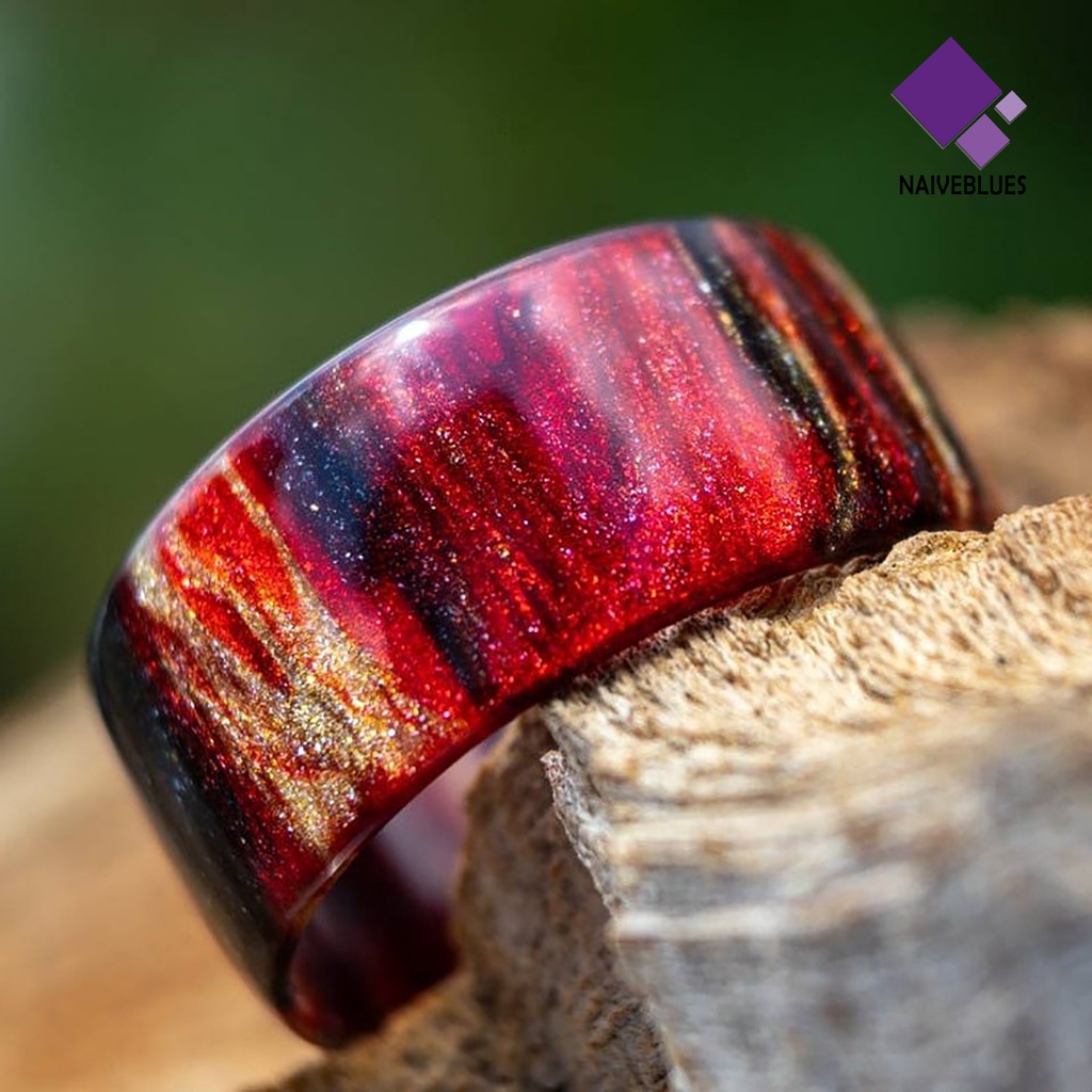 &lt; Naiveblues &gt; Cincin Wanita Warna-Warni Resin Akrilik Eye-catching Romantic Sky Women Untuk Club