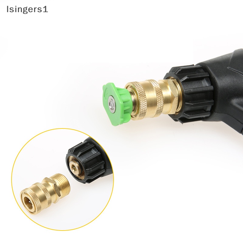 [lsingers1] Adaptor Konektor Mesin Cuci Tekanan Tinggi1Per4 &quot;Female Quick Connect M14 * 1.5 Thread Butik