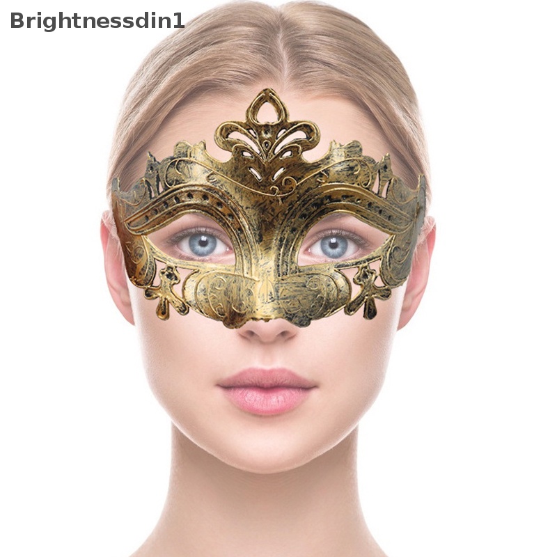 [Brightnessdin1] 1pc Topeng Masquerade Topeng Pesta Kostum Halloween Wanita Pria Fancy Dress Butik