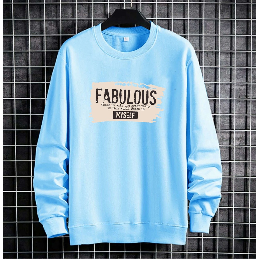 Bisa Bayar Di Tempat/ BS//T-SHIRT FABULOUS BAJU TANGAN PANJANG PRIA FASHION REAL PICTURE