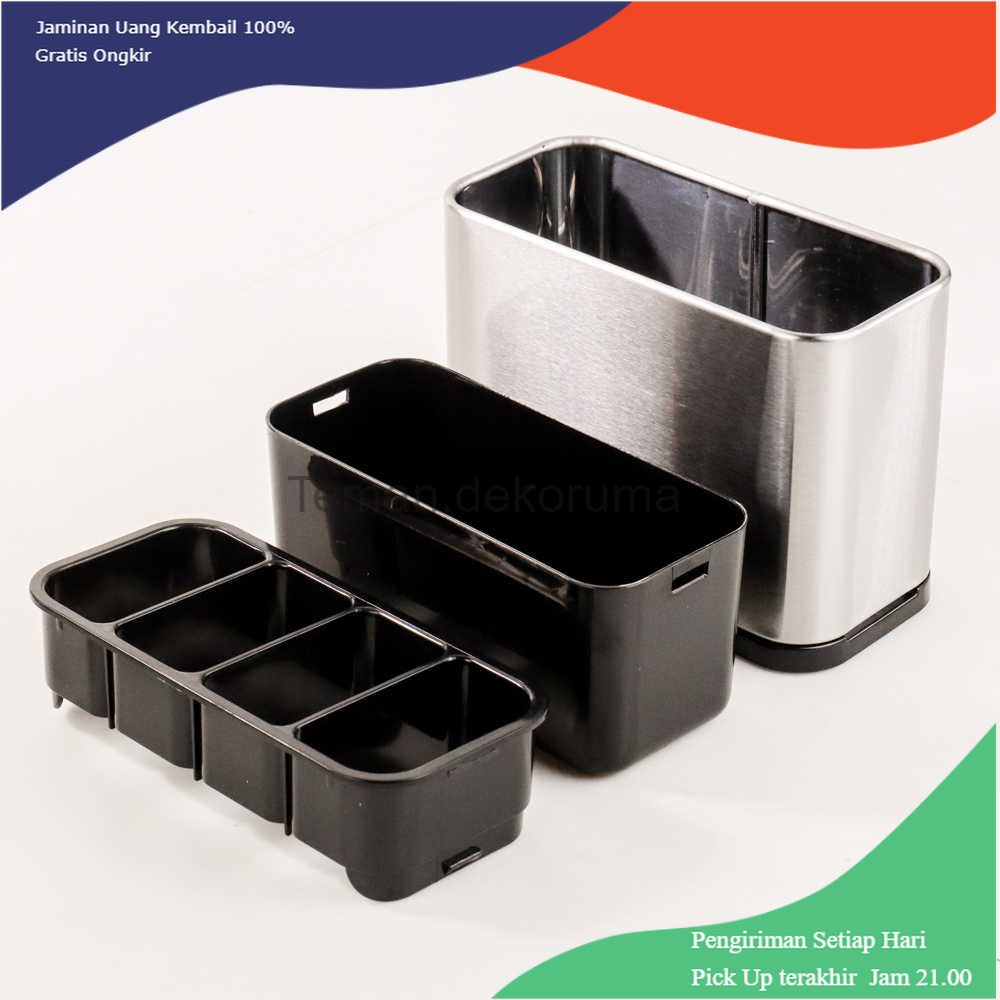 TD - ART Gulegula Rak Alat Makan Sendok Garpu Dapur Cutlery Box Rack - H2740